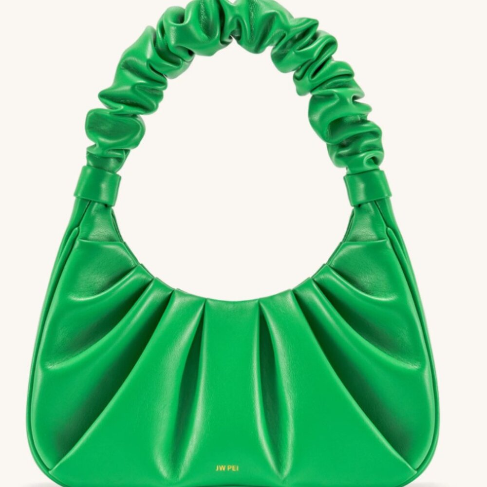 Pre- Loved JW Pei Gabbi Ruched Hobo Handbag - Grass Green
